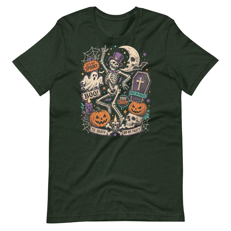 Halloween Collage Shirt, Vintage Trick or Treat T-Shirt, Spooky October 31 Tee, Retro Halloween Graphic Shirt, Horror Collage Tee