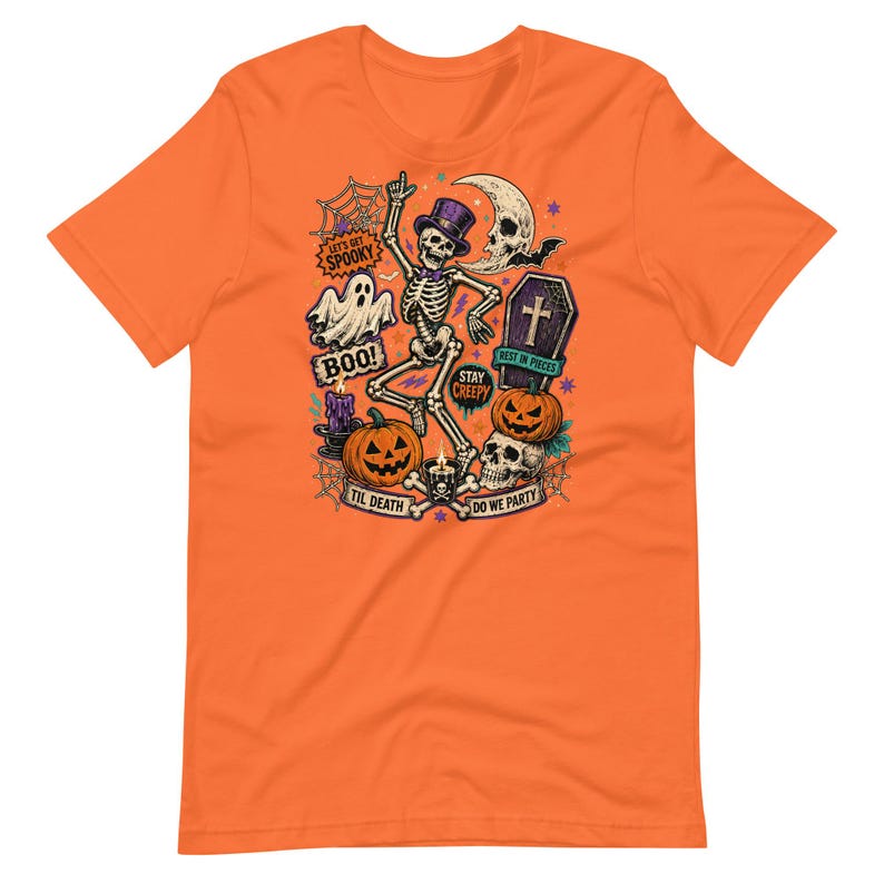 Halloween Collage Shirt, Vintage Trick or Treat T-Shirt, Spooky October 31 Tee, Retro Halloween Graphic Shirt, Horror Collage Tee