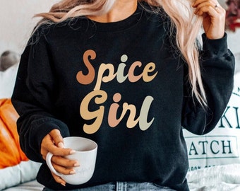 Spice Girl Sweatshirt, Süßes Kürbis Sweatshirt, süßes Herbst Sweatshirt, Damen Herbst Shirts, Spice Girl Shirt, Hello Kürbis Shirt