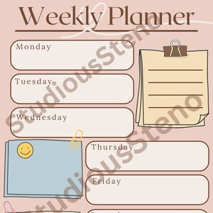 Weekly Planner