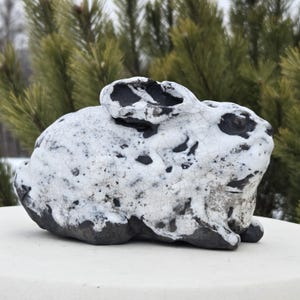 Handgemachte Raku-Kaninchen Kaninchen Original Keramik Tierfigur Skulptur - Einzigartige Art Quadcab Canada