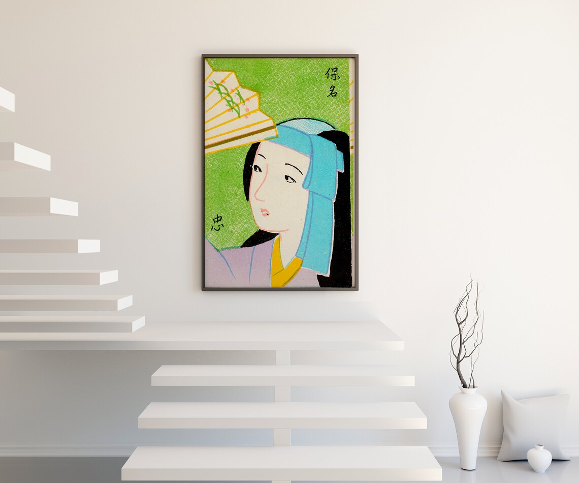 Japanese Wall Print Asian Wall Art Décor Geisha Art Prints | Etsy