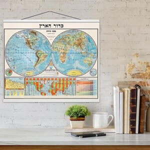 Mapa del mundo vintage para pared: regalo perfecto para los amantes de la geografía