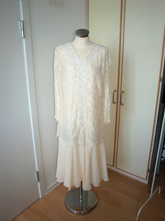70s Wedding dress, Young Edwardian, romantic lace