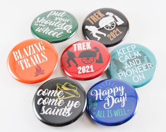 2024 Pioneer Trek Pin Buttons lanyard pin gift award LDS Youth Church of Jesus Christ Young Men Young Women Camp Summer Camp Handcart