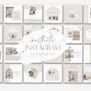 Aesthetic Instagram Templates - Minimalist Instagram Templates - Instagram Templates for Business - Instagram Templates Canva