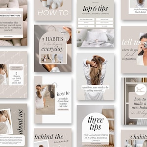 500 Instagram Templates - Instagram Templates Coach - Instagram Templates for Business - Portrait Templates Canva - Aesthetic Instagram