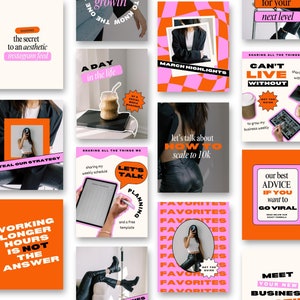 Social Media Manager Templates - Instagram Reels - Canva Templates for Coaches - Social Media Marketing  - Portrait Instagram Post Templates