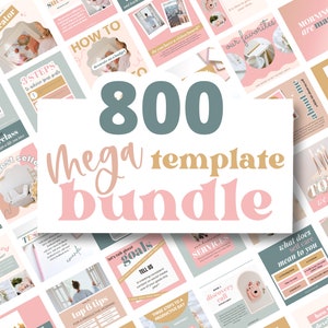 800 Colorful Instagram Templates - Instagram Templates Coach - Instagram Templates for Business - Bright Instagram Templates - GG02