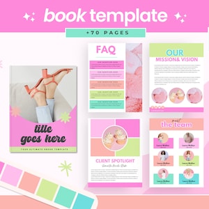 Pastel Ebook Template Canva: 70-Page Workbook, Lead Magnet
