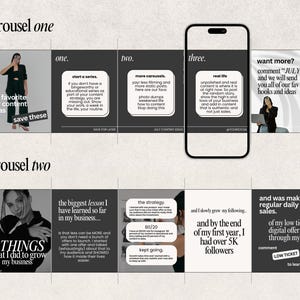 Carousel Instagram Templates: Social Media Manager Canva Layout (Digital Download image 3