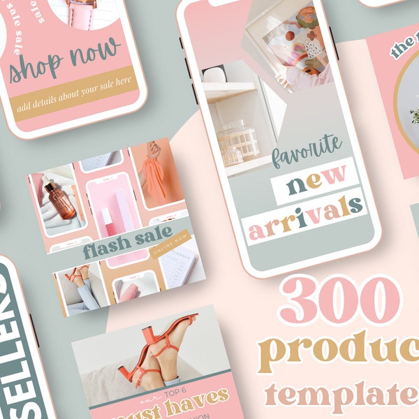 Business Instagram Template - Product Instagram Template - Ecommerce Social Media Template - Small Business Instagram Post - Pink - GG02