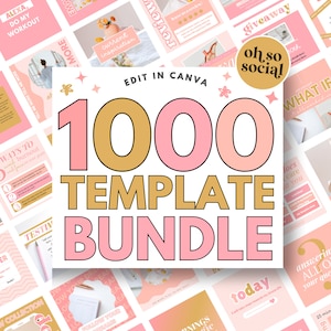 1000 Colorful Instagram Templates - Instagram Templates Coach - Instagram Templates for Business - Bright Instagram Templates - GG11