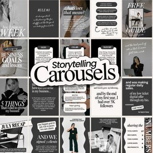 Carousel Instagram Templates - Instagram Templates Coach - Instagram Templates for Business -Social Media Manager - Aesthetic Instagram