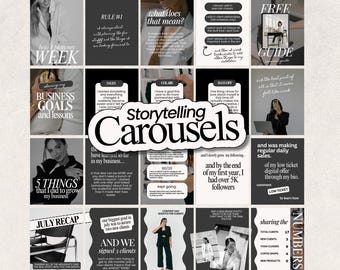 Carousel Instagram Templates - Instagram Templates Coach - Instagram Templates for Business -Social Media Manager - Aesthetic Instagram