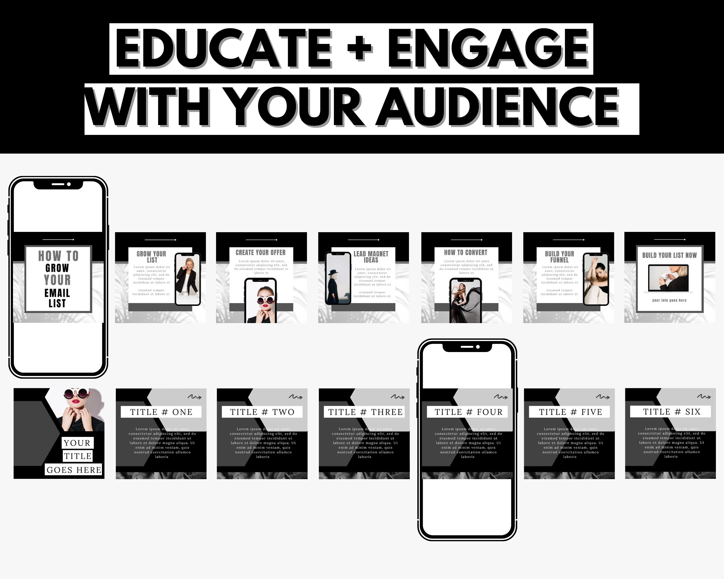 200 Instagram Carousel Template Carousel Post Canva Etsy