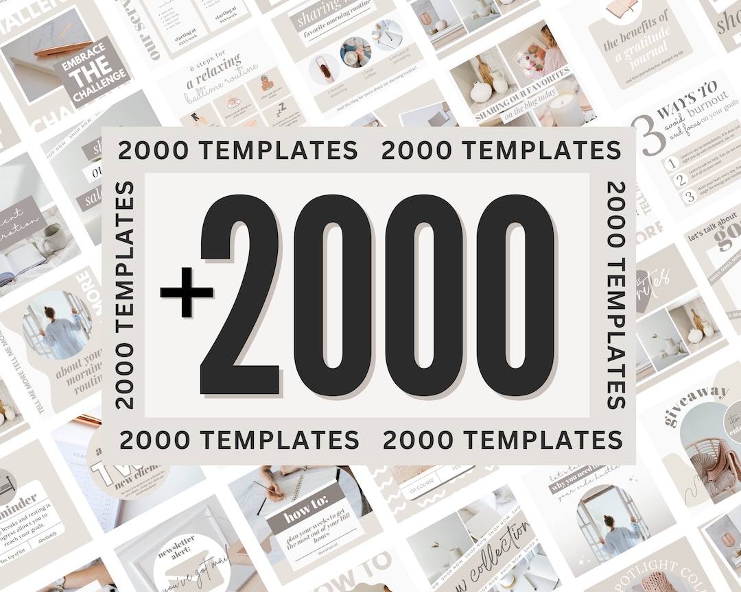 2000 Instagram Templates - Instagram Templates Coach - Instagram ...