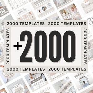 2000 Instagram Templates - Instagram Templates Coach - Instagram Templates for Business - Instagram Templates Canva - Aesthetic Instagram