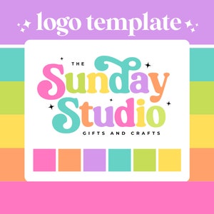 Colorful Logo Design - Canva Logo Design - Small Business Logo - Shop Logo - Teacher Logo - Bright Logo Design For Business - SS01