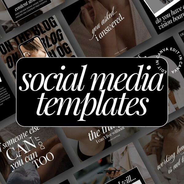 Engagement Instagram Post Templates - Business - Neutral - Quotes - Canva - Blogger - Social Media - Beauty - Affirmations