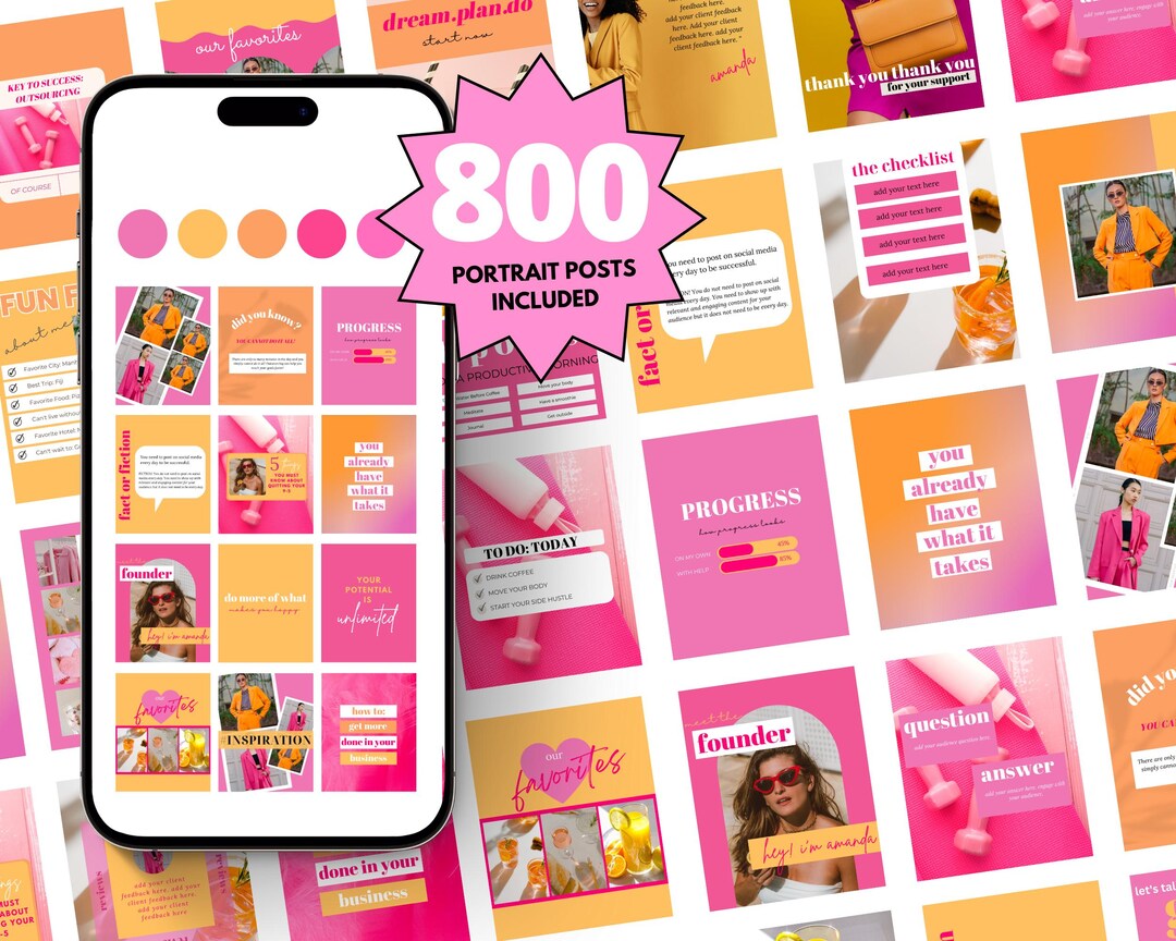 800 plantillas de Canva para Instagram: Publicaciones impactantes para ...