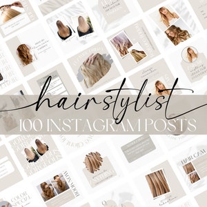 Hair Stylist Instagram Templates - Hair Instagram Template - Hair Salon Instagram Post - Hair Salon Instagram Template - Hair Social Media