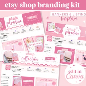 Etsy Shop Kit - Etsy Shop Branding Kit - Etsy Store Banner - Etsy Shop Bundle - Etsy Shop Templates - Etsy Guide - Colorful Etsy - PP01