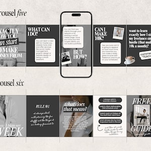 Carousel Instagram Templates: Social Media Manager Canva Layout (Digital Download image 5