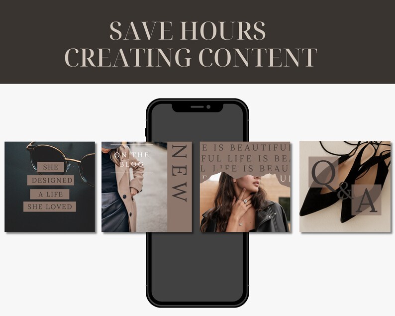 250 Engagement Instagram Post Templates Business Neutral Etsy