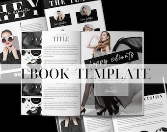Canva Ebook Template: 70-Page Workbook, Course Creator (Digital Download)