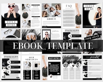 Canva Ebook Template: 70-Page Workbook, Course Creator (Digital Download)