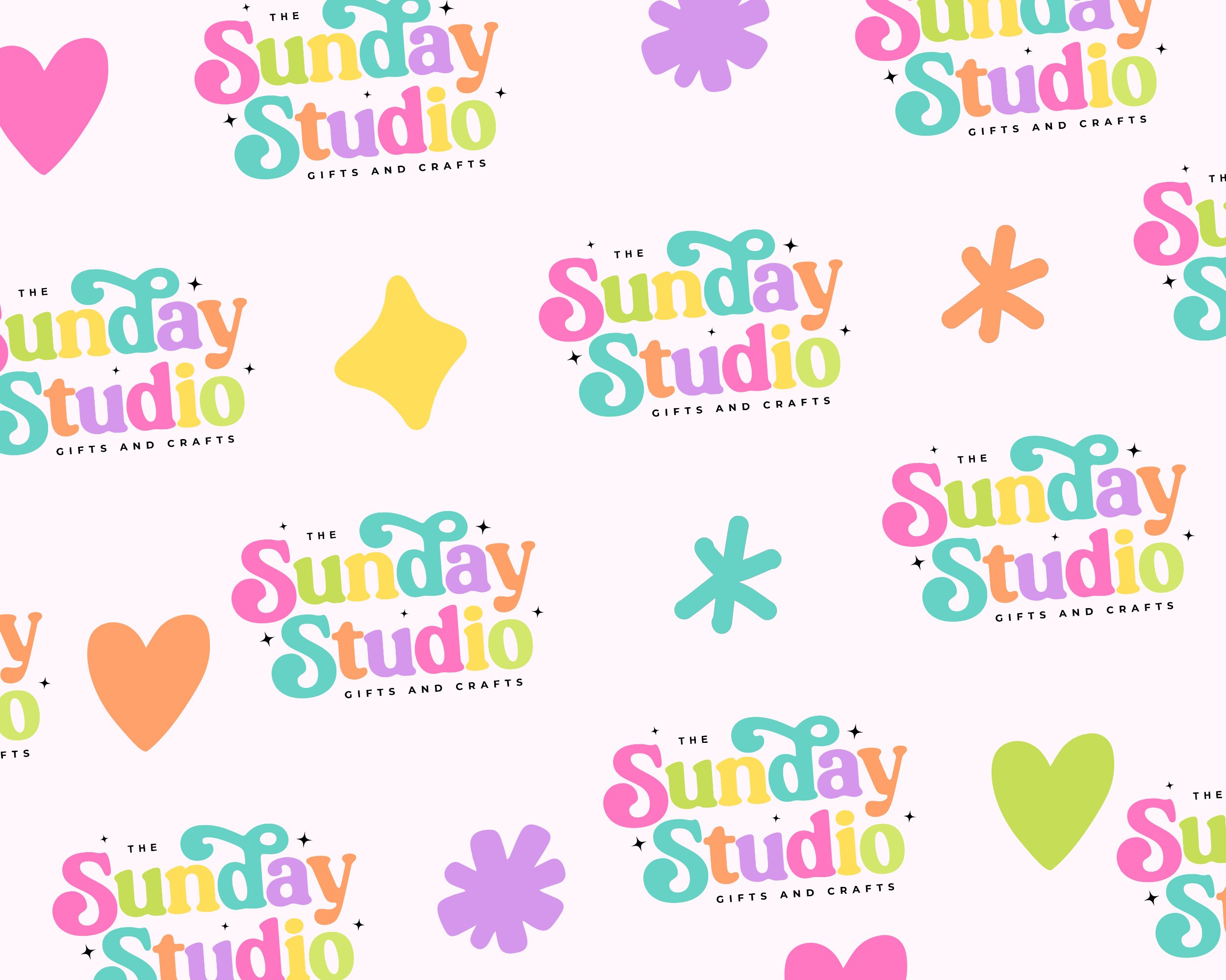Colorful Logo Design: Editable Canva Template for Small Business - Etsy