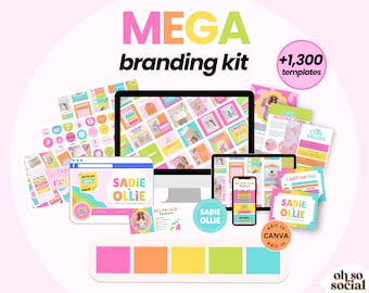 1300+ Social Media Templates: Canva Branding Kit