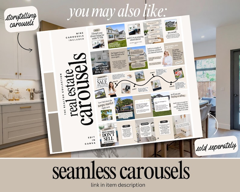 Real Estate Social Media Templates: Instagram Posts & Stories (Canva Editable, Digital Download) image 10
