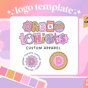 Bright Logo Design - Colorful Logo - Cute Logo - Logo Design - Kids Boutique Logo - Logo Design For Business - Retro Logo -  DT01