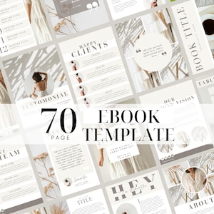 Ebook Template Canva - Ebook and Workbook Template - Ebook Creator - Lead Magnet - Coaching Templates - Coaching Ebook - Blogger - E-Book