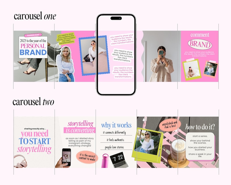 Canva Carousel Templates: Social Media Posts for Instagram - Etsy