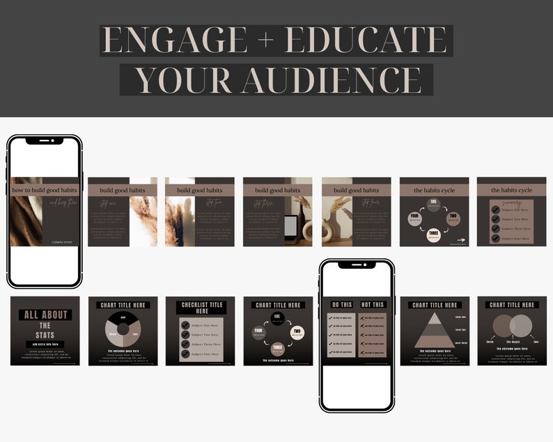 200 Instagram Carousel Template Carousel Post Canva Etsy