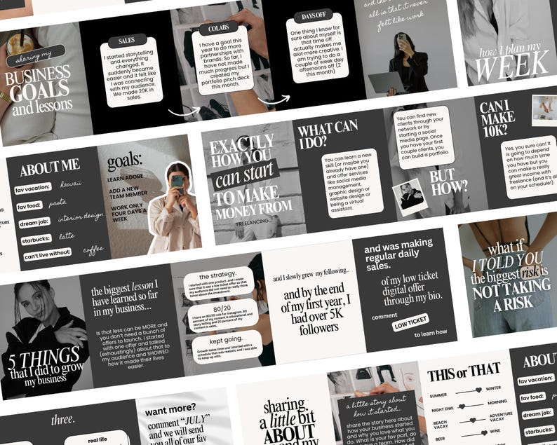 Carousel Instagram Templates: Social Media Manager Canva Layout (Digital Download image 9