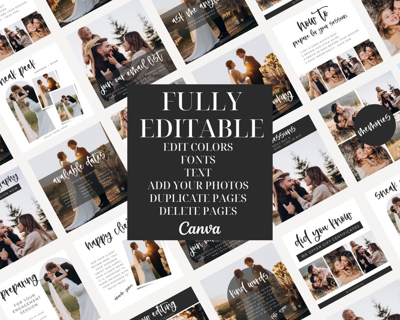 Photography Instagram Stories Template: Social Media Canva Posts (Digital Download) image 3