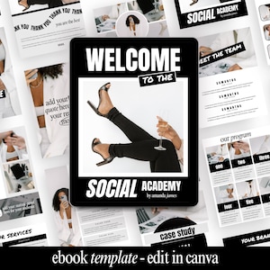 Ebook Template Canva - Ebook and Workbook Template - Ebook Creator - Ebook Lead Magnet - Course Template - Coaching Ebook - Blogger