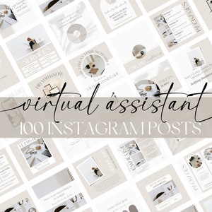 Virtual Assistant Instagram Template - Virtual Assistant Instagram - Virtual Assistant Social Media Post - Service Business Templates