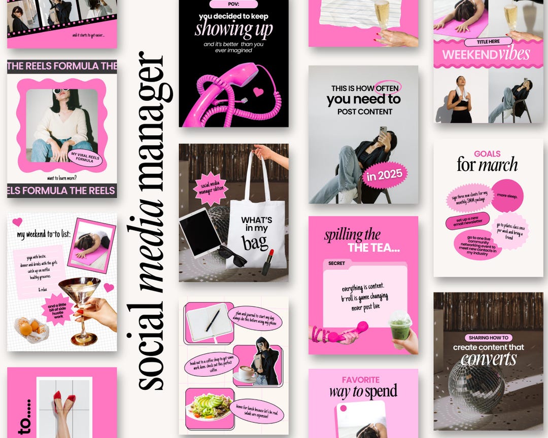 Canva Social Media Templates: Instagram Post Templates for Coaches - Etsy