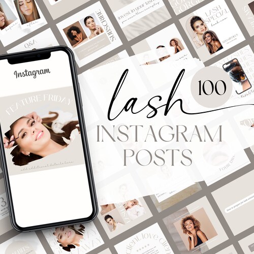 Lash Tech Instagram Post Templates Lash Quotes Lash Posts - Etsy UK