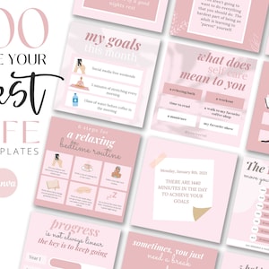Coaching Instagram Templates - Coach Instagram Post - Wellness Instagram Template - Affirmations - Life Coaching Templates - Canva