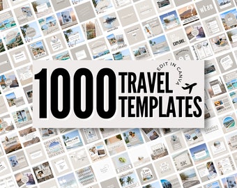 Travel Instagram Templates for Travel Agents: 1000+ Canva Posts