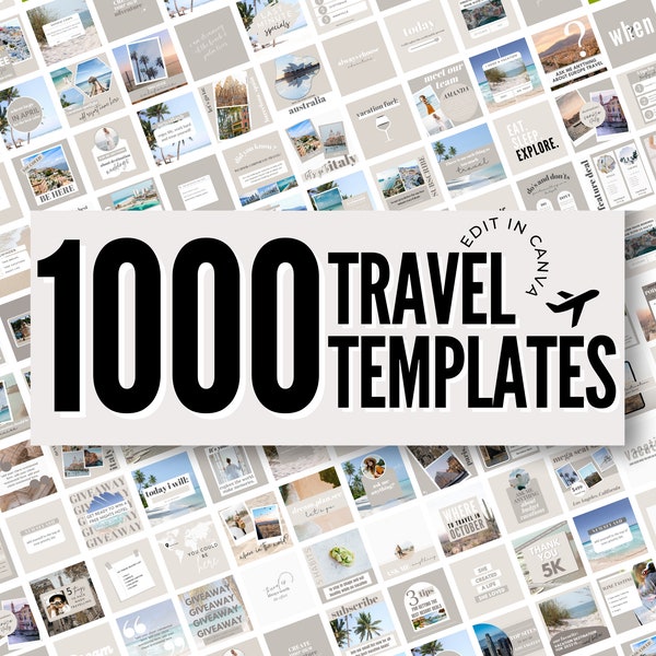 Travel agent instagram template - travel instagram template - travel instagram story - travel agent flyer - travel instagram posts