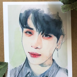 Jonghyun Watercolor Print