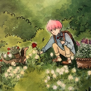 Jonghyun and Roo Flower Picking Print