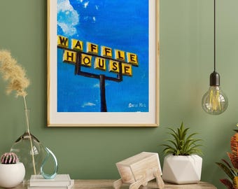 Waffle House Print, Semi-Gloss Fine Art Paper